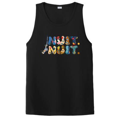 Nuit Nuit Night Night French Words Paris Tower PosiCharge Competitor Tank