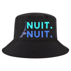 Nuit Nuit Night Night French Words Paris Tower Eiffel Cool Comfort Performance Bucket Hat