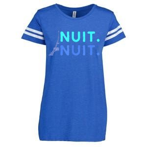 Nuit Nuit Night Night French Words Paris Tower Eiffel Enza Ladies Jersey Football T-Shirt