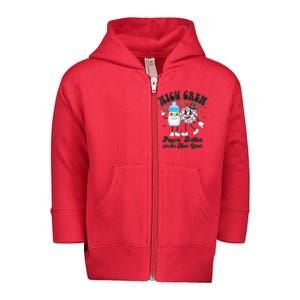 Nicu Nurse New Years Health Care 2024 Toddler Zip Fleece Hoodie