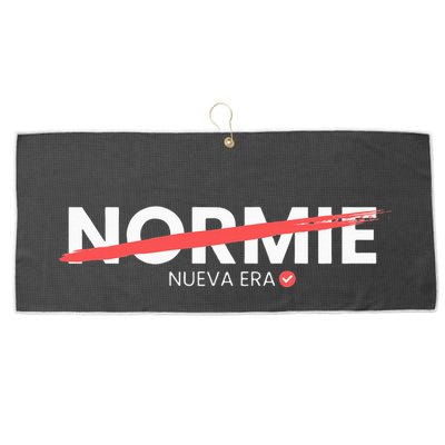 No Normie  Nueva Era En Criptomonedas Large Microfiber Waffle Golf Towel
