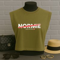 No Normie  Nueva Era En Criptomonedas Garment-Dyed Women's Muscle Tee