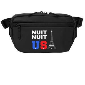 Nuit Nuit Night Night French Words Paris Tower Eiffel Crossbody Pack