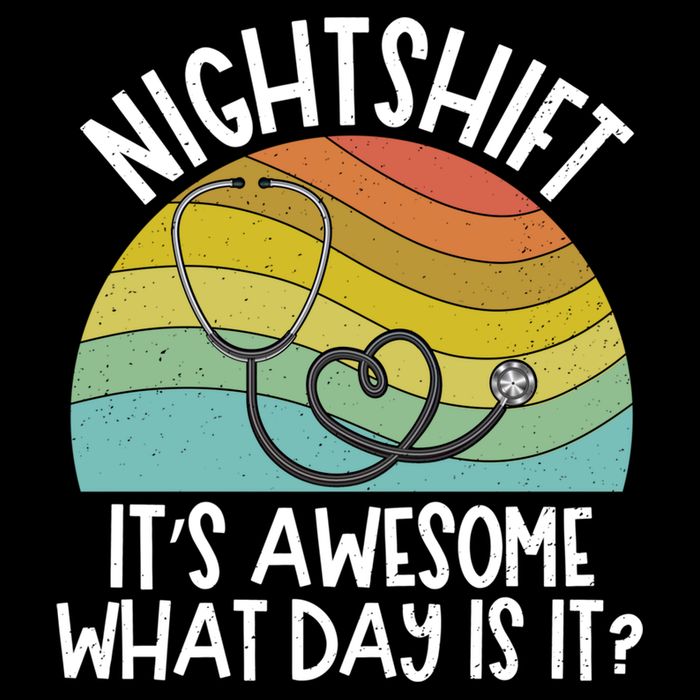 Nightshift Nurse Night Shift Nursing Rn Lpn Cna Prn Lnd Care Gift Cooling Performance Crew T-Shirt