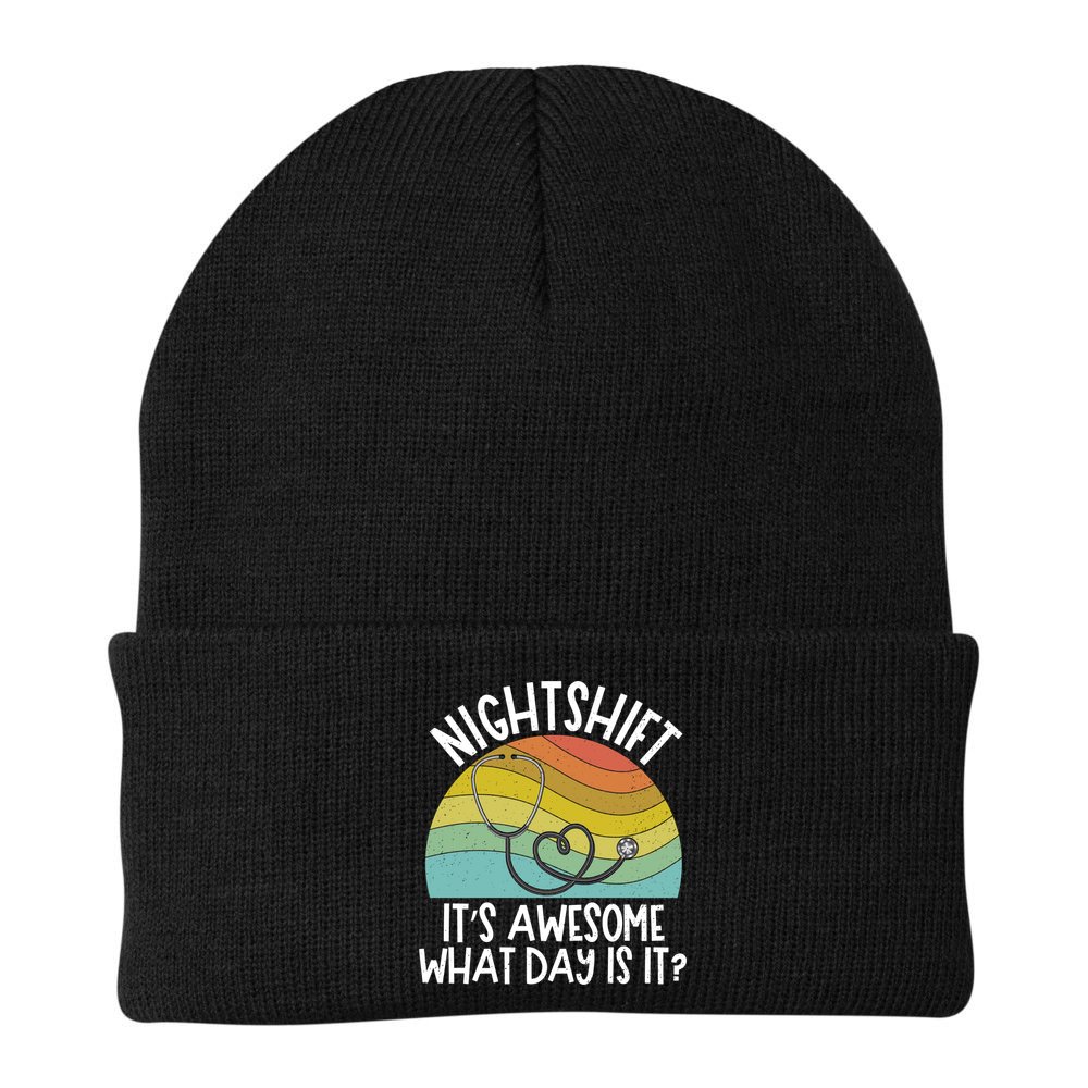 Nightshift Nurse Night Shift Nursing Rn Lpn Cna Prn Lnd Care Gift Beanie