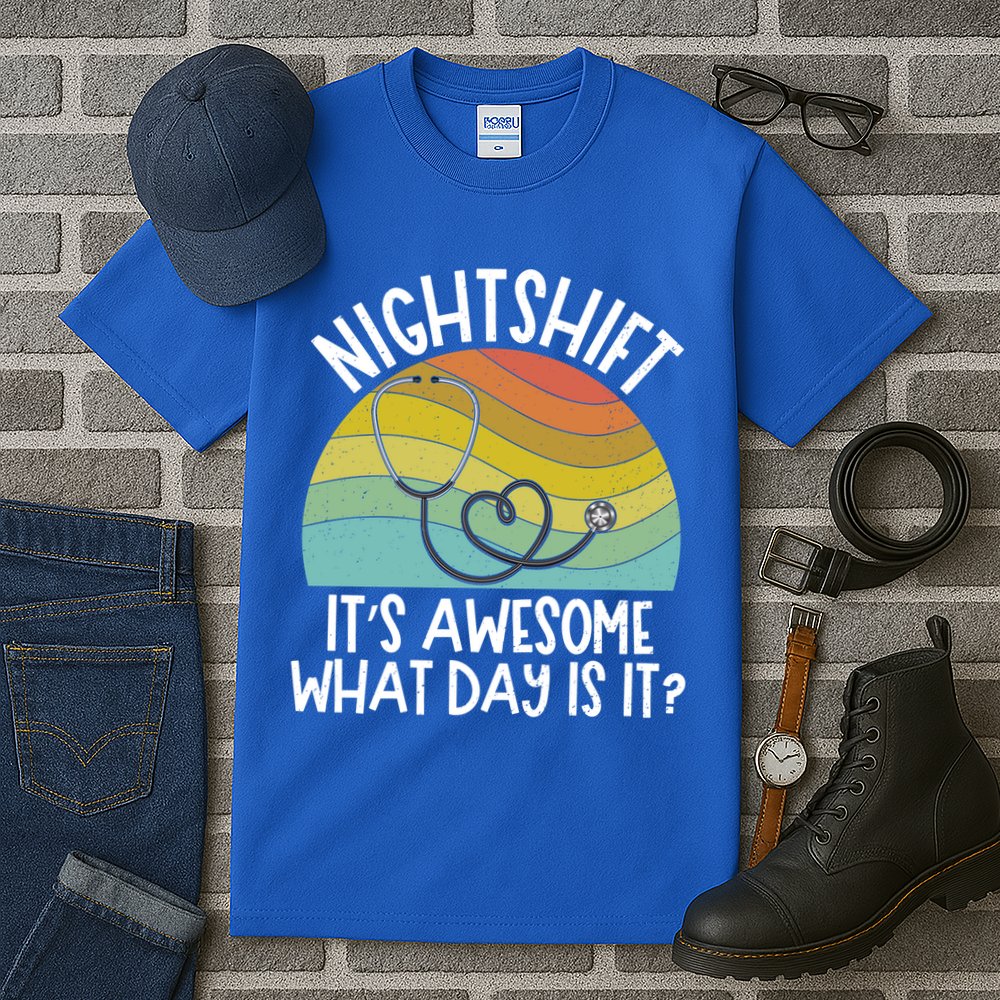 Nightshift Nurse Night Shift Nursing Rn Lpn Cna Prn Lnd Care Gift Tall T-Shirt