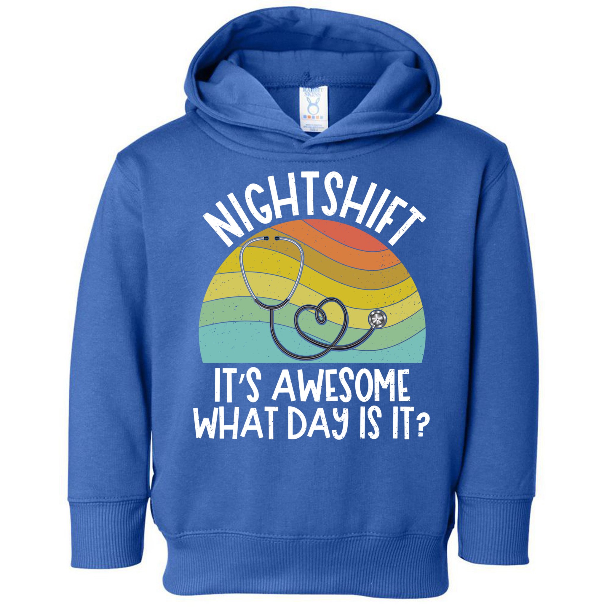 Nightshift Nurse Night Shift Nursing Rn Lpn Cna Prn Lnd Care Gift Toddler Hoodie