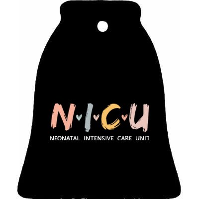 Nicu Nurse Neonatal Intensive Care Unit Nursing Ceramic Bell Ornament