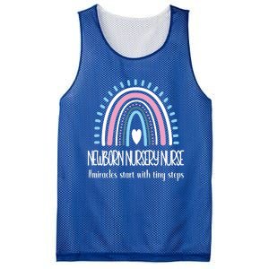 Newborn Nursery Nurse Rainbow Proud Nursery Nurse Gift Mesh Reversible Basketball Jersey Tank