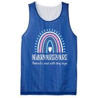 Newborn Nursery Nurse Rainbow Proud Nursery Nurse Gift Mesh Reversible Basketball Jersey Tank