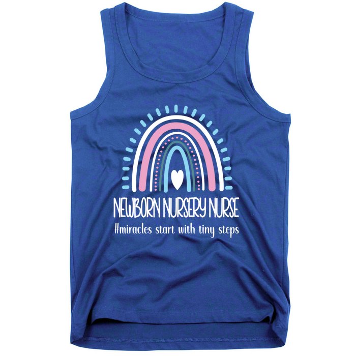 Newborn Nursery Nurse Rainbow Proud Nursery Nurse Gift Tank Top