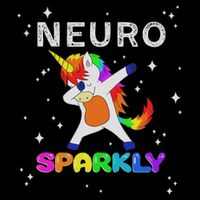 Neurodivergent Neurosparkly Neurodivergence Unicorn Adhd Asd Full-Length Apron With Pockets