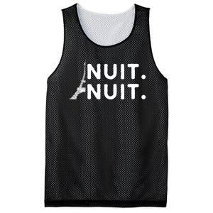 Nuit Nuit Night Night French Words Paris Tower Eiffel Mesh Reversible Basketball Jersey Tank