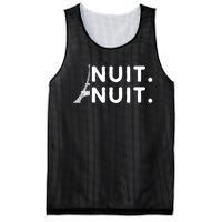 Nuit Nuit Night Night French Words Paris Tower Eiffel Mesh Reversible Basketball Jersey Tank