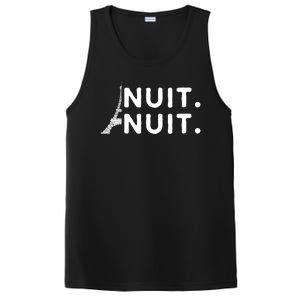 Nuit Nuit Night Night French Words Paris Tower Eiffel PosiCharge Competitor Tank