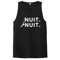 Nuit Nuit Night Night French Words Paris Tower Eiffel PosiCharge Competitor Tank