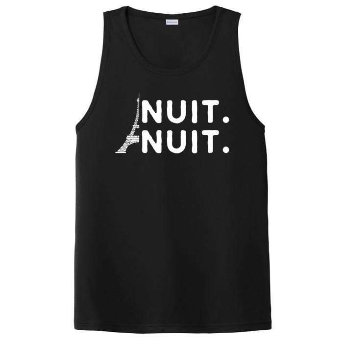 Nuit Nuit Night Night French Words Paris Tower Eiffel PosiCharge Competitor Tank