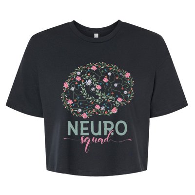 Neurology Neuro Nurse Neuro Tech Neuro Squad Bella+Canvas Jersey Crop Tee