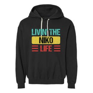 Niko Name Garment-Dyed Fleece Hoodie