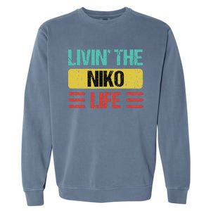 Niko Name Garment-Dyed Sweatshirt