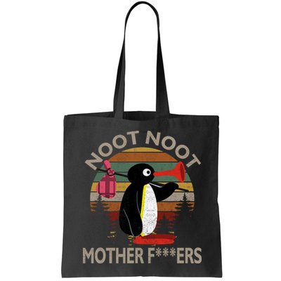 Noot Noot Noot Noot Motherf***ers Penguin Funny Vintage Bag
