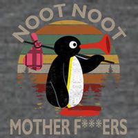 Noot Noot Noot Noot Motherf***ers Penguin Funny Vintage Button