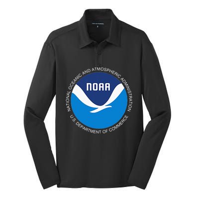 NOAA National Oceanic And Atmospheric Administration Silk Touch Performance Long Sleeve Polo