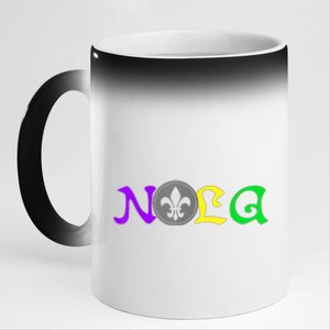 NOLA | New Orleans Mardi Gras | 504 Shirt 11oz Black Color Changing Mug