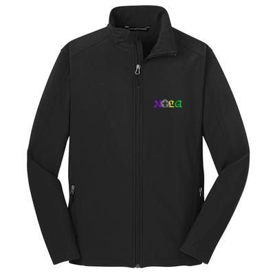 NOLA | New Orleans Mardi Gras | 504 Shirt Core Soft Shell Jacket