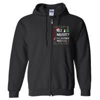 Nice Naughty On A Government Watch List Christmas List Full Zip Hoodie