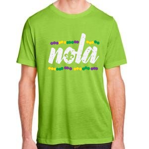 Nola New Orleans Louisiana Jester Funny Mardi Gras Carnival Gift Adult ChromaSoft Performance T-Shirt