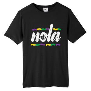 Nola New Orleans Louisiana Jester Funny Mardi Gras Carnival Gift Tall Fusion ChromaSoft Performance T-Shirt