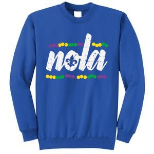 Nola New Orleans Louisiana Jester Funny Mardi Gras Carnival Gift Sweatshirt