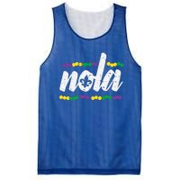 Nola New Orleans Louisiana Jester Funny Mardi Gras Carnival Gift Mesh Reversible Basketball Jersey Tank