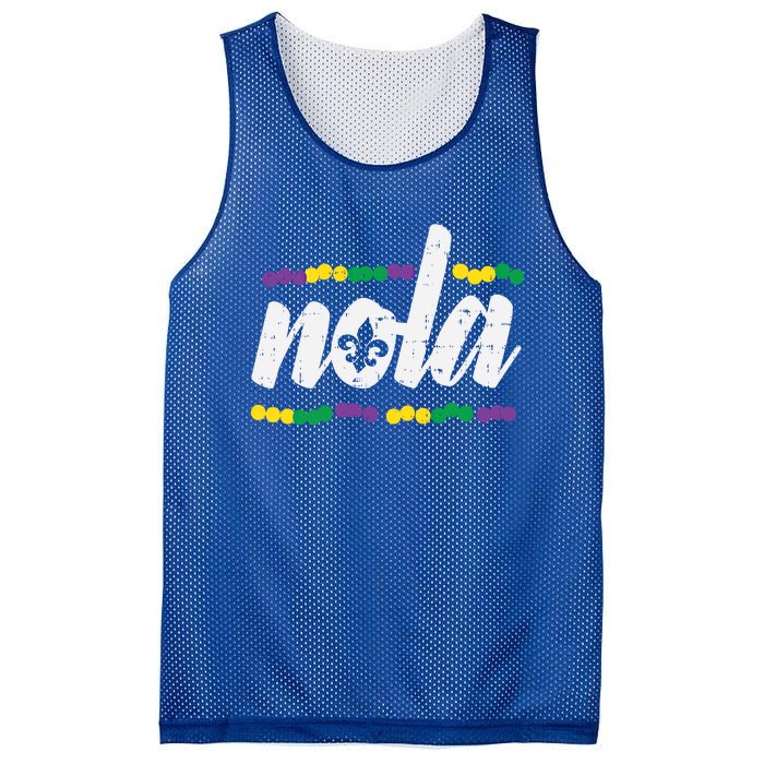 Nola New Orleans Louisiana Jester Funny Mardi Gras Carnival Gift Mesh Reversible Basketball Jersey Tank