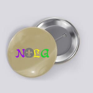 Nola New Orleans Mardi Gras 504 Button