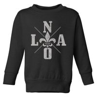 Nola New Orleans Vintage Pride Toddler Sweatshirt