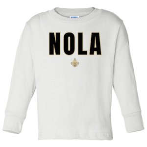 Nola New Orleans Louisiana Everyone Loves New Orleans Toddler Long Sleeve Shirt