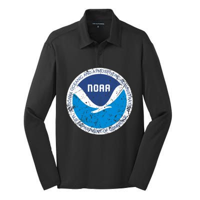 Noaa National Oceanic And Atmospheric Administration Silk Touch Performance Long Sleeve Polo