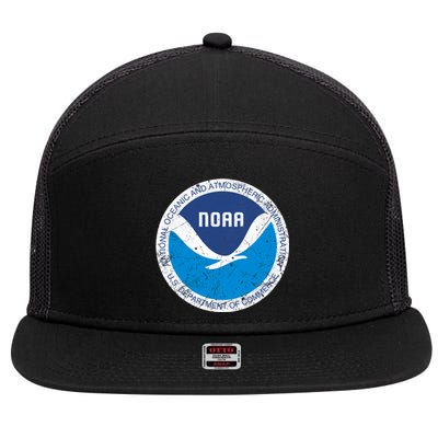 Noaa National Oceanic And Atmospheric Administration 7 Panel Mesh Trucker Snapback Hat