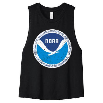 Noaa National Oceanic And Atmospheric Administration Women's Racerback Cropped Tank