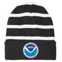 Noaa National Oceanic And Atmospheric Administration Striped Beanie with Solid Band