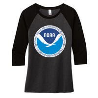 Noaa National Oceanic And Atmospheric Administration Women's Tri-Blend 3/4-Sleeve Raglan Shirt