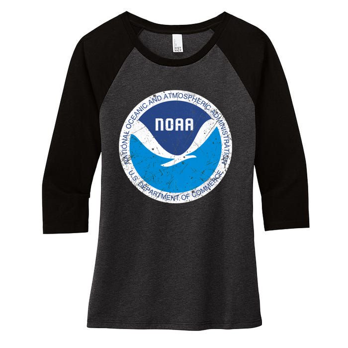 Noaa National Oceanic And Atmospheric Administration Women's Tri-Blend 3/4-Sleeve Raglan Shirt