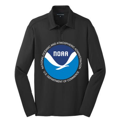 Noaa National Oceanic And Atmospheric Administration Gift Silk Touch Performance Long Sleeve Polo