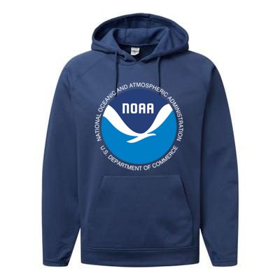 Noaa National Oceanic And Atmospheric Administration Gift Performance Fleece Hoodie