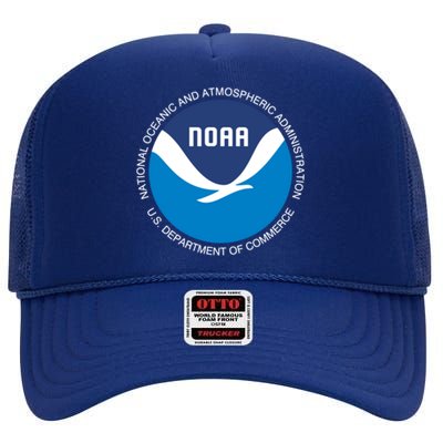 Noaa National Oceanic And Atmospheric Administration Gift High Crown Mesh Back Trucker Hat