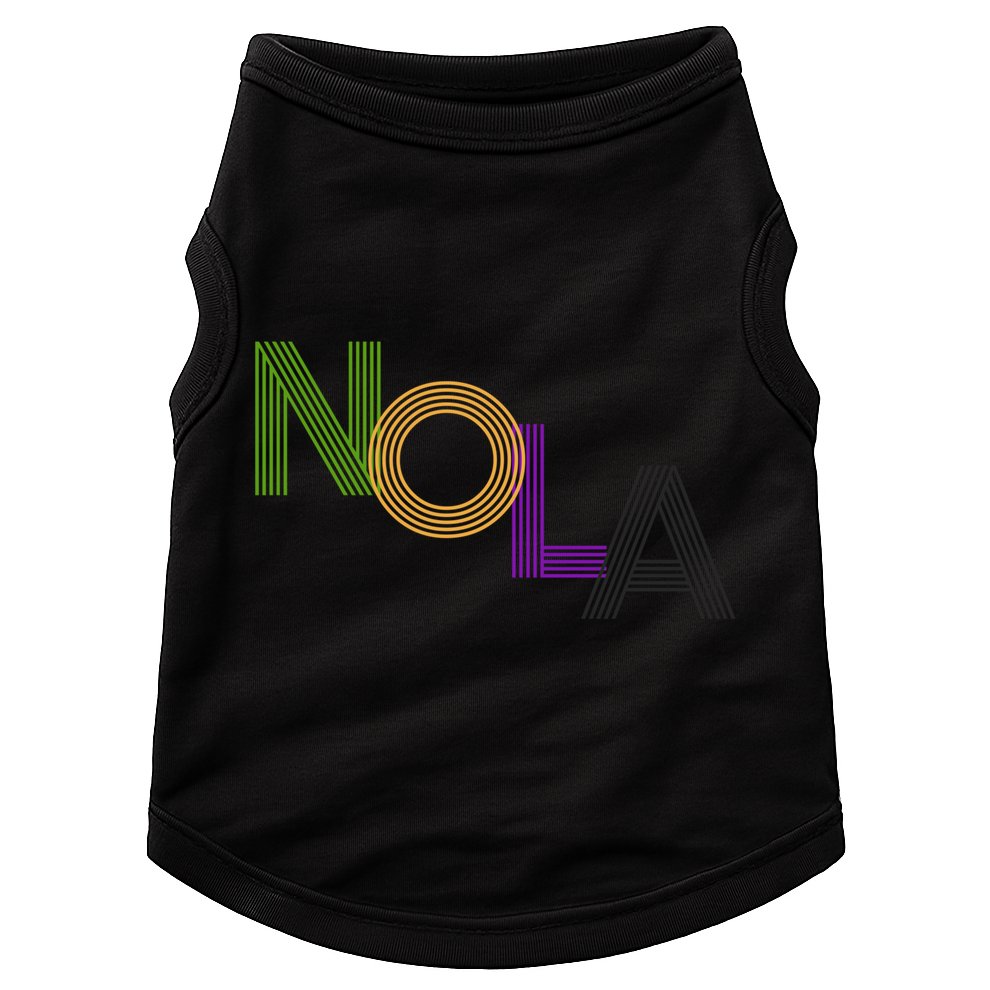 Nola New Orleans Retro Vintage Mardi Gras Souvenir Gift Doggie Tank