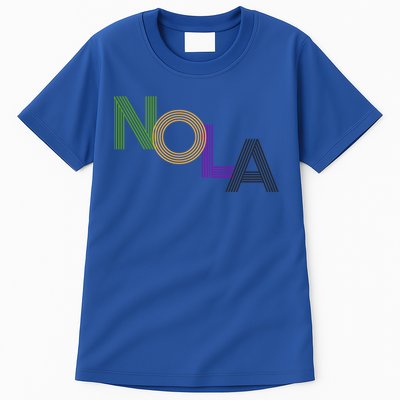 Nola New Orleans Retro Vintage Mardi Gras Souvenir Gift Tall T-Shirt