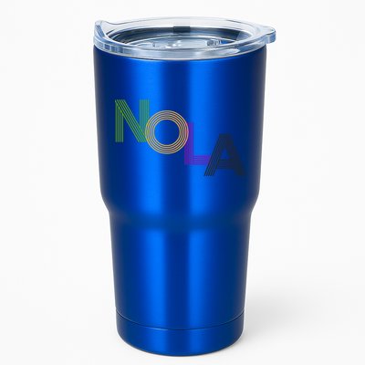 Nola New Orleans Retro Vintage Mardi Gras Souvenir Gift Tumbler